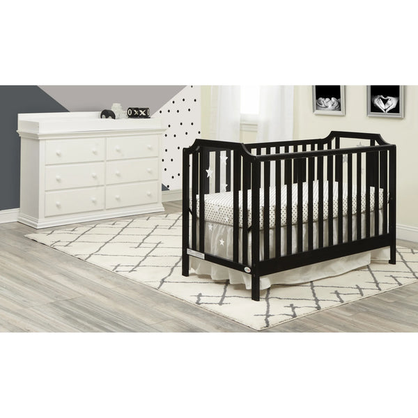 Celeste 3-In-1 Convertible Island Crib, Black