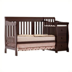 4 - In - 1 Crib and Changer Combo in Espresso - Baby Sessions