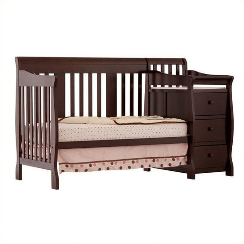 4 - In - 1 Crib and Changer Combo in Espresso - Baby Sessions