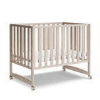 6 - In - 1 Portable Convertible Cradle to Mini Crib with Mattress and Removable Wheels - Baby Sessions