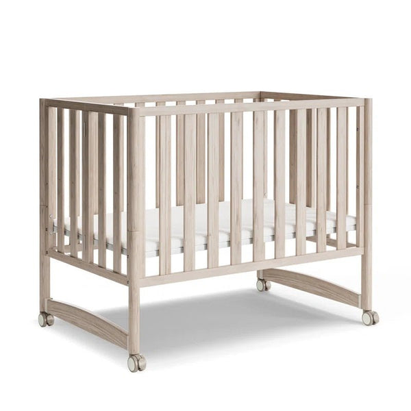 6 - In - 1 Portable Convertible Cradle to Mini Crib with Mattress and Removable Wheels - Baby Sessions