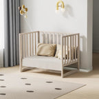 6 - In - 1 Portable Convertible Cradle to Mini Crib with Mattress and Removable Wheels - Baby Sessions