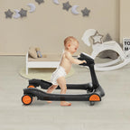 2-In-1 Baby Walker Foldable Activity Push Walker W/ Adjustable Height
