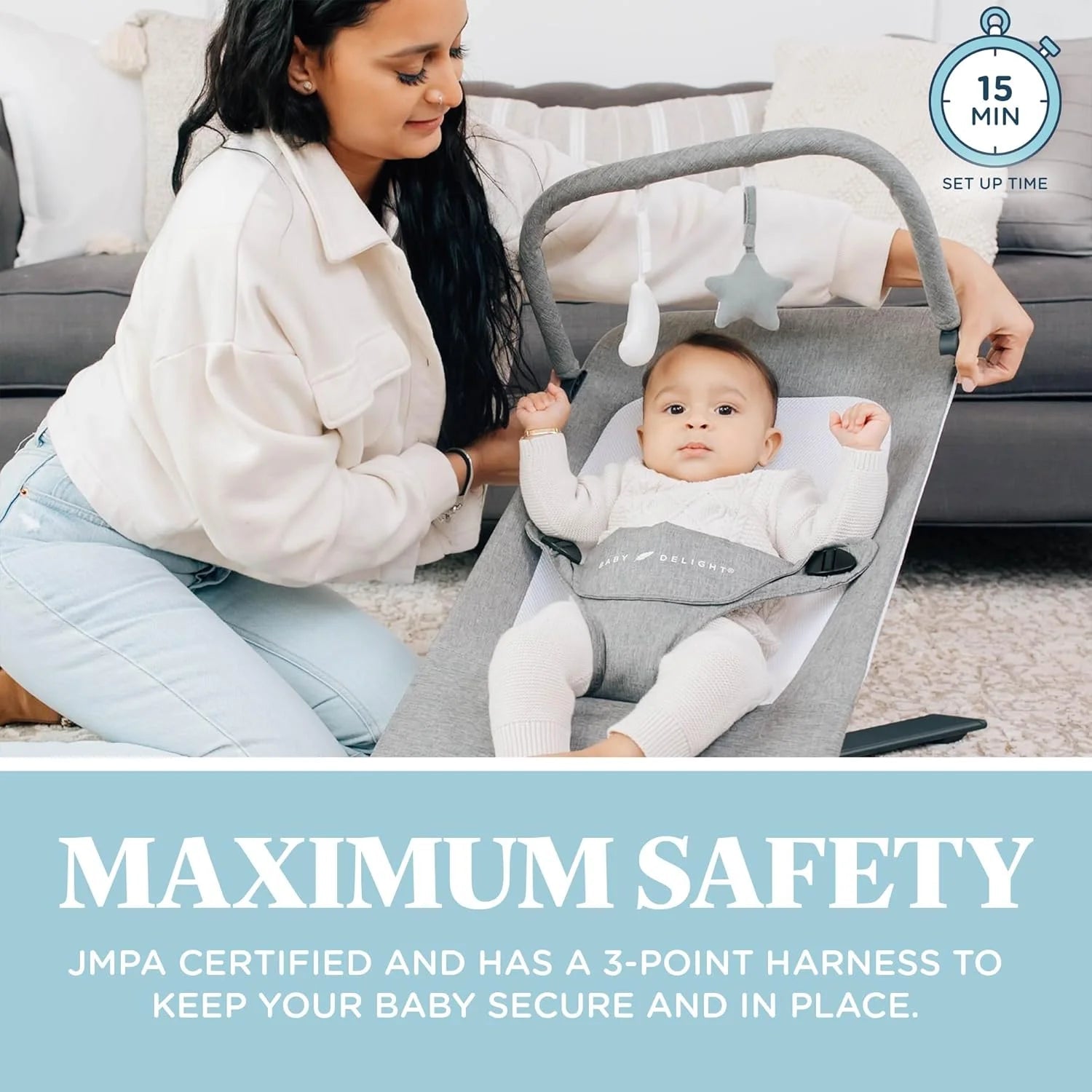 Baby Delight Alpine Deluxe Bouncer - Baby Sessions