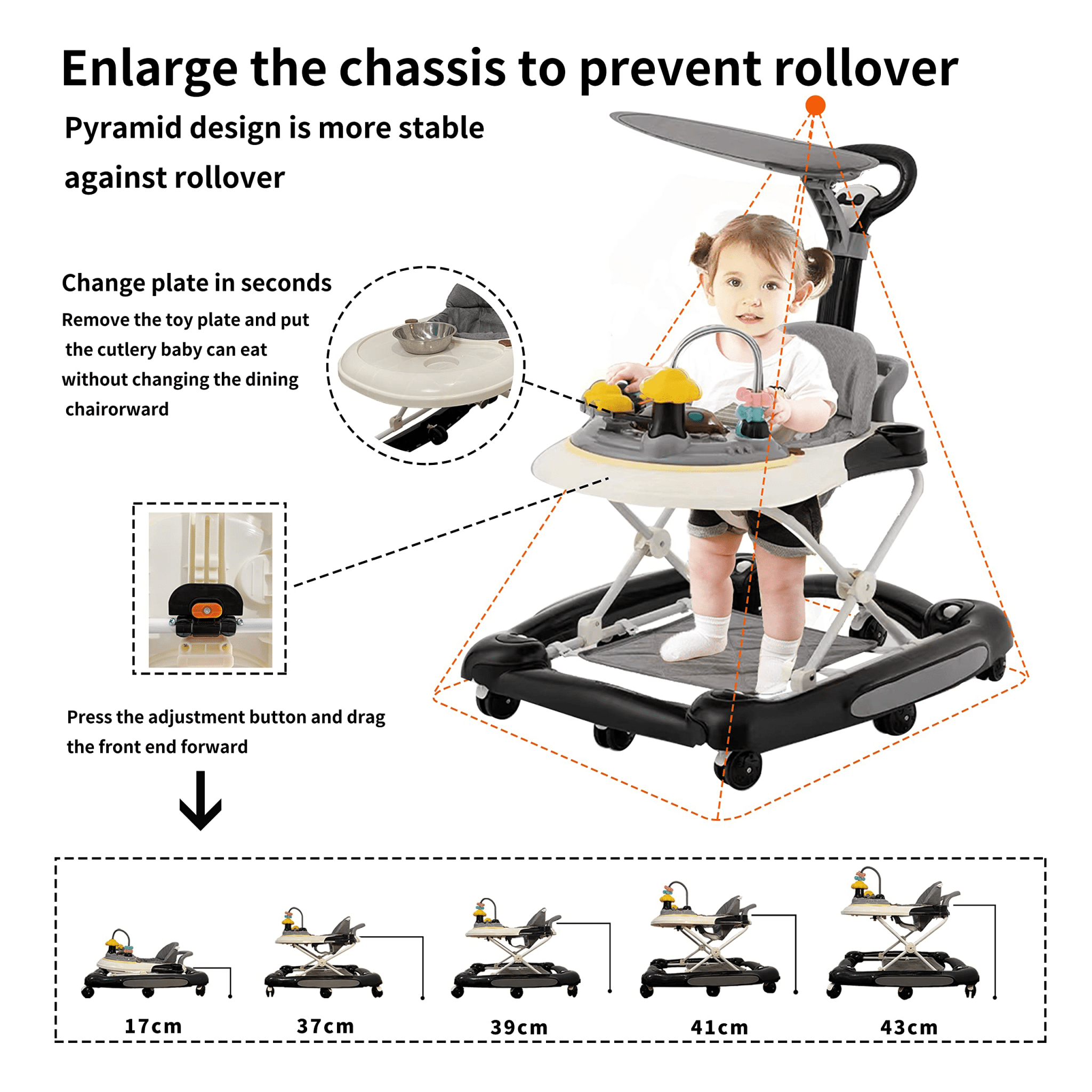 BEJOLO Foldable Baby Walker - Baby Sessions