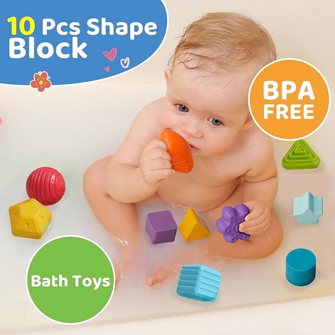 Byseng 7 - In - 1 Baby Activity Cube, Shape Sorter, Xylophone Toy for 6 - 12 Months - Baby Sessions