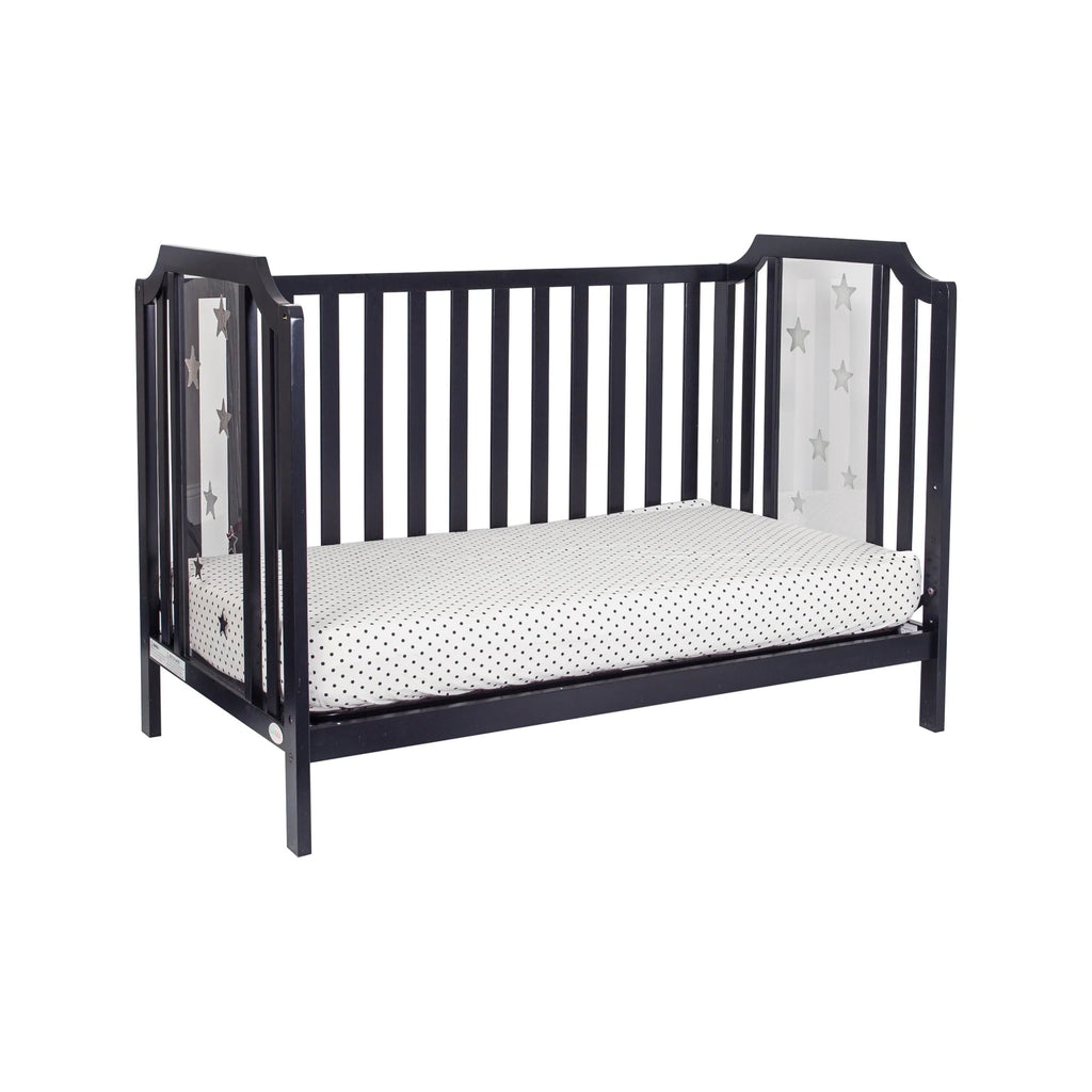 Celeste 3 - In - 1 Convertible Island Crib, Black - Baby Sessions