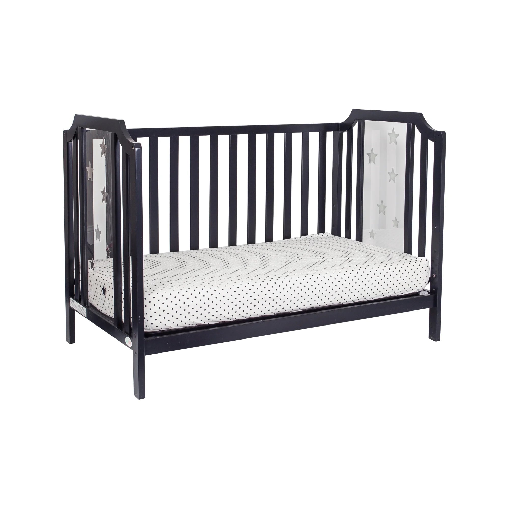 Celeste 3 - In - 1 Convertible Island Crib, Black - Baby Sessions