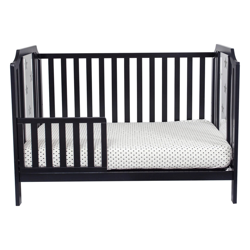Celeste 3 - In - 1 Convertible Island Crib, Black - Baby Sessions