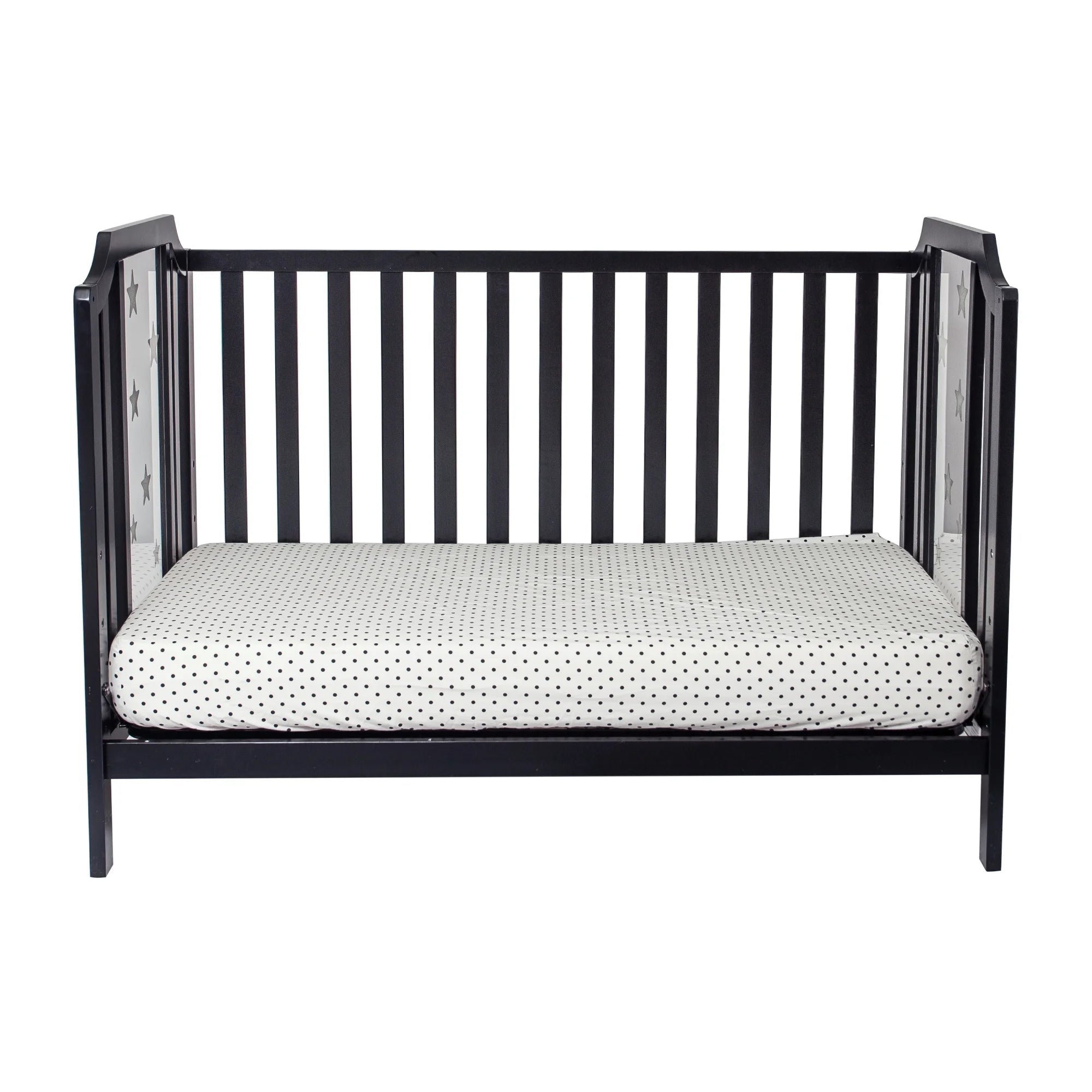 Celeste 3 - In - 1 Convertible Island Crib, Black - Baby Sessions