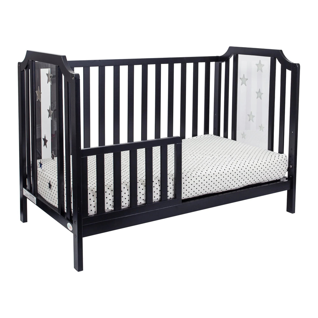 Celeste 3 - In - 1 Convertible Island Crib, Black - Baby Sessions