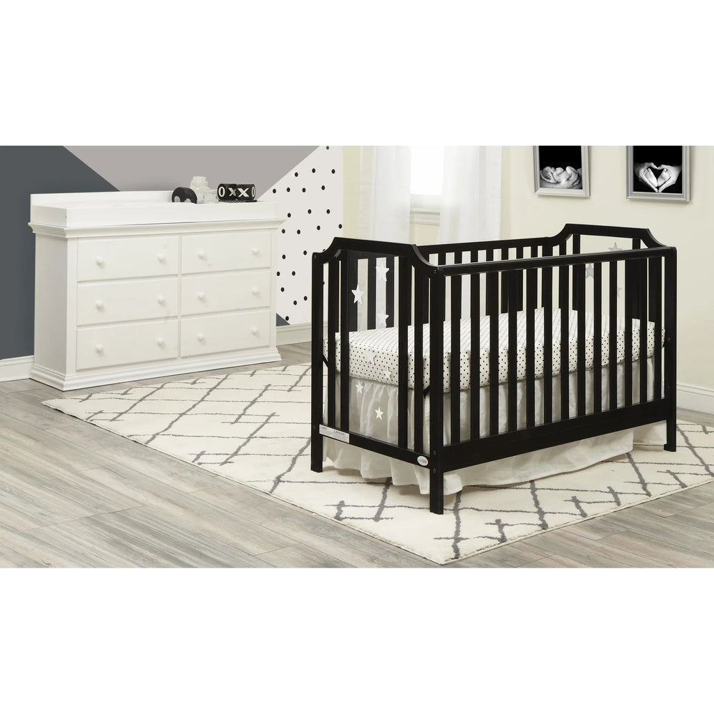 Celeste 3 - In - 1 Convertible Island Crib, Black - Baby Sessions