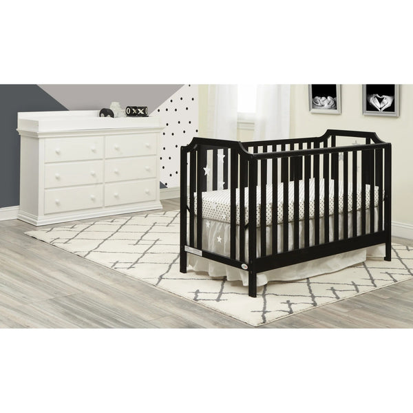 Celeste 3 - In - 1 Convertible Island Crib, Black - Baby Sessions