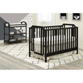 Celeste 3 - In - 1 Convertible Island Crib, Black - Baby Sessions