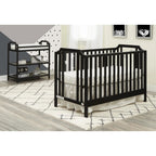 Celeste 3 - In - 1 Convertible Island Crib, Black - Baby Sessions