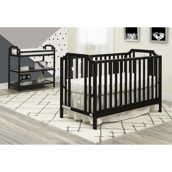 Celeste 3 - In - 1 Convertible Island Crib, Black - Baby Sessions