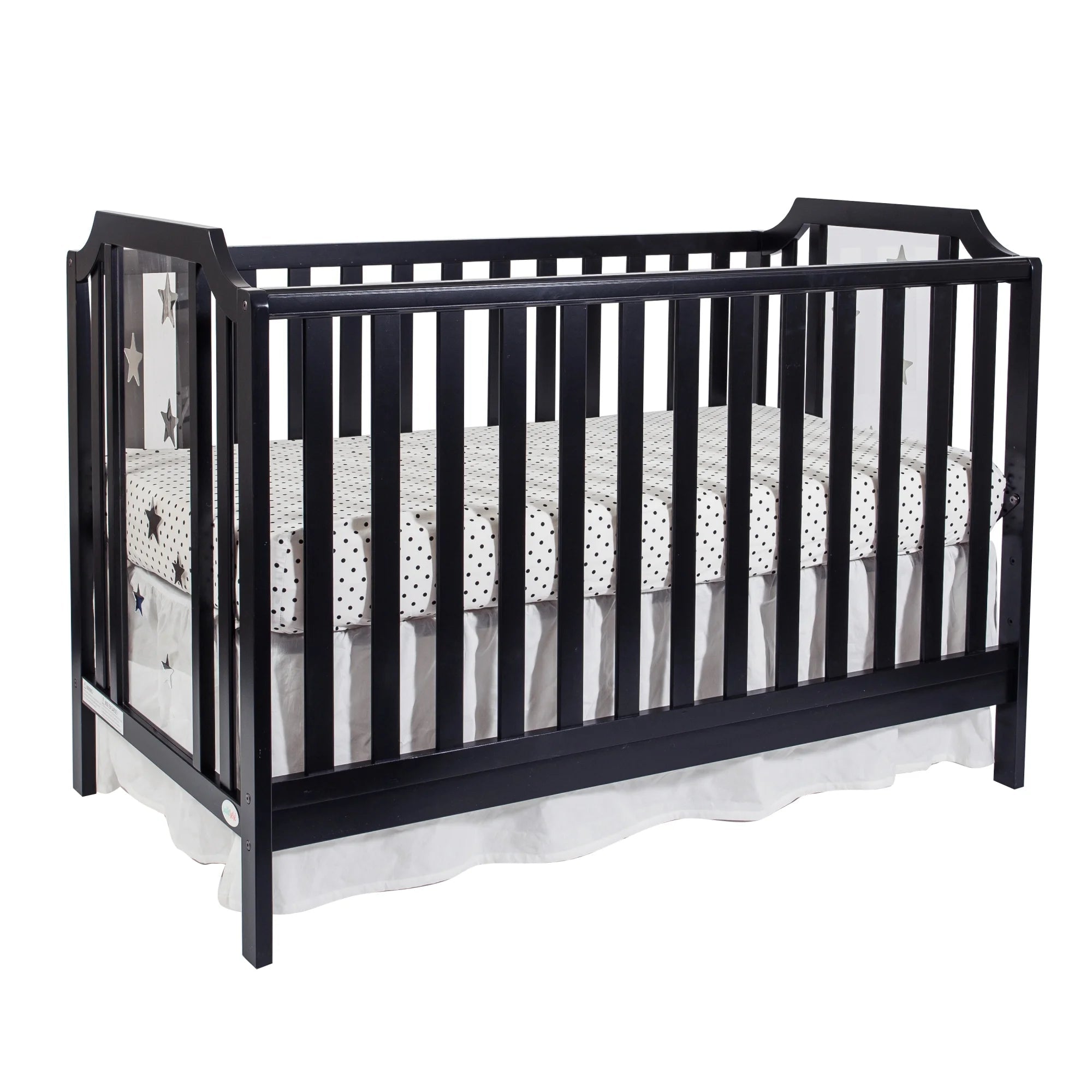 Celeste 3 - In - 1 Convertible Island Crib, Black - Baby Sessions
