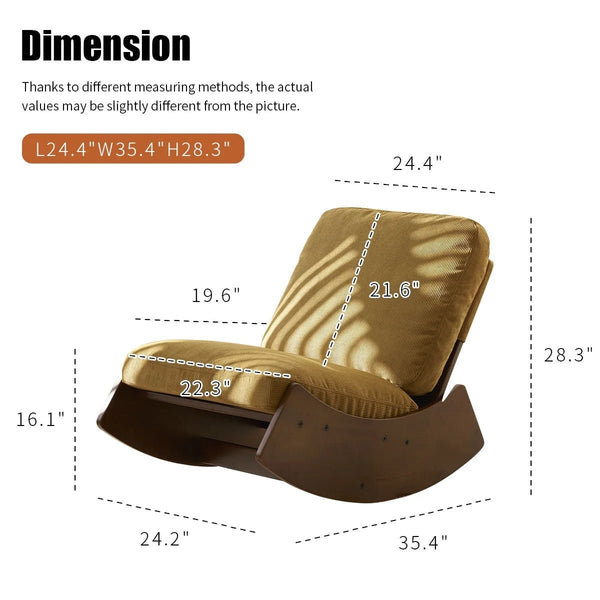 Corduroy Rocking Chair with Striped Pattern - Baby Sessions