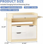 Ebern Designs 4 - in - 1 Changing Table Dresser - Baby Sessions