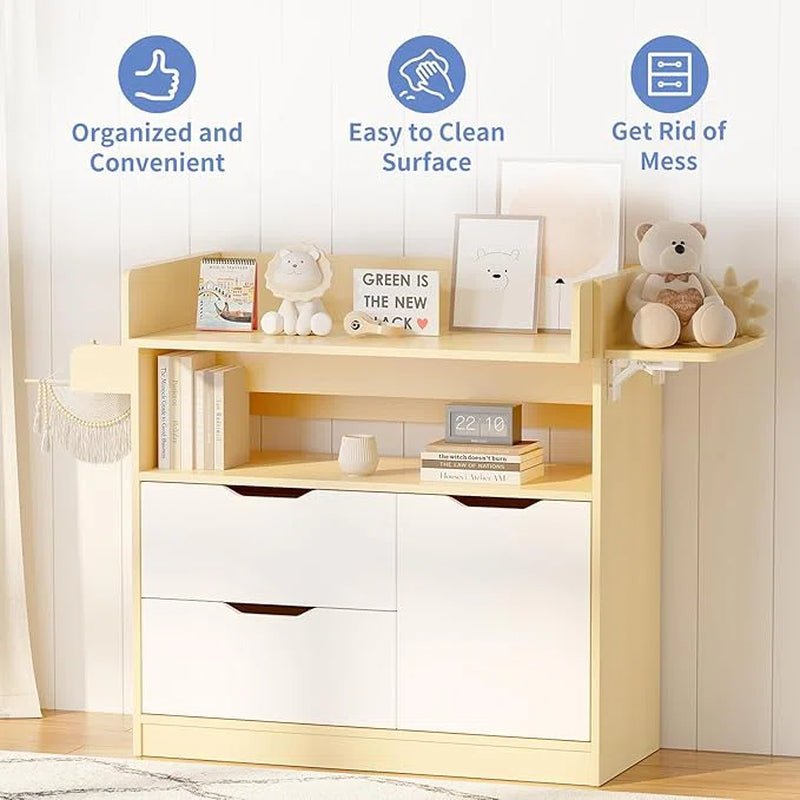 Ebern Designs 4 - in - 1 Changing Table Dresser - Baby Sessions