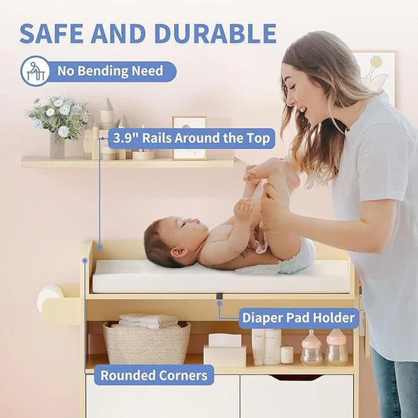 Ebern Designs 4 - in - 1 Changing Table Dresser - Baby Sessions