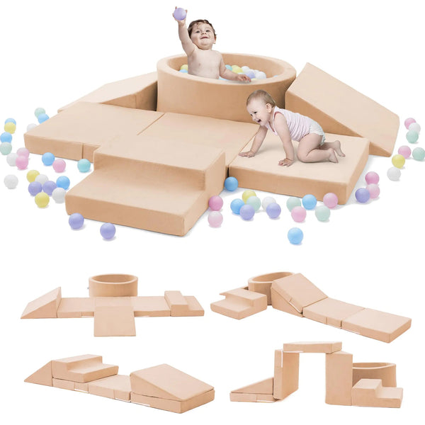Elftopia Foam Climbing Blocks with Ball Pit - Baby Sessions