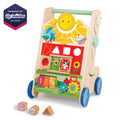 Farm Footsteps Wooden Activity Walker 19.61 in with 3 Shapes, Baby and Toddler Toys - Baby Sessions