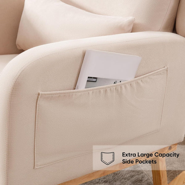 HCHAIRH Upholstered Nursery Rocking Chair - Baby Sessions