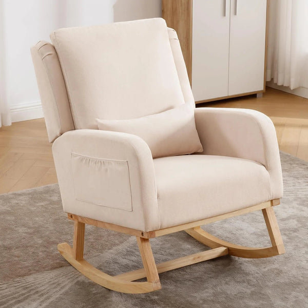 HCHAIRH Upholstered Nursery Rocking Chair - Baby Sessions