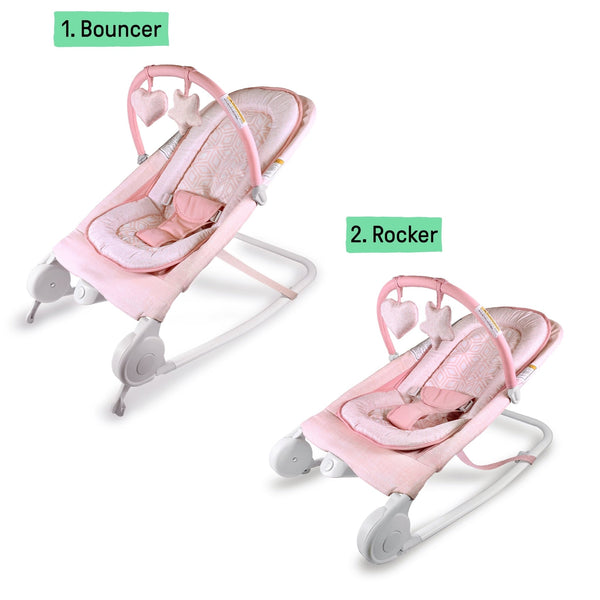 Ingenuity Portable Baby Bouncer (Pink) - Baby Sessions