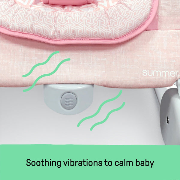 Ingenuity Portable Baby Bouncer (Pink) - Baby Sessions