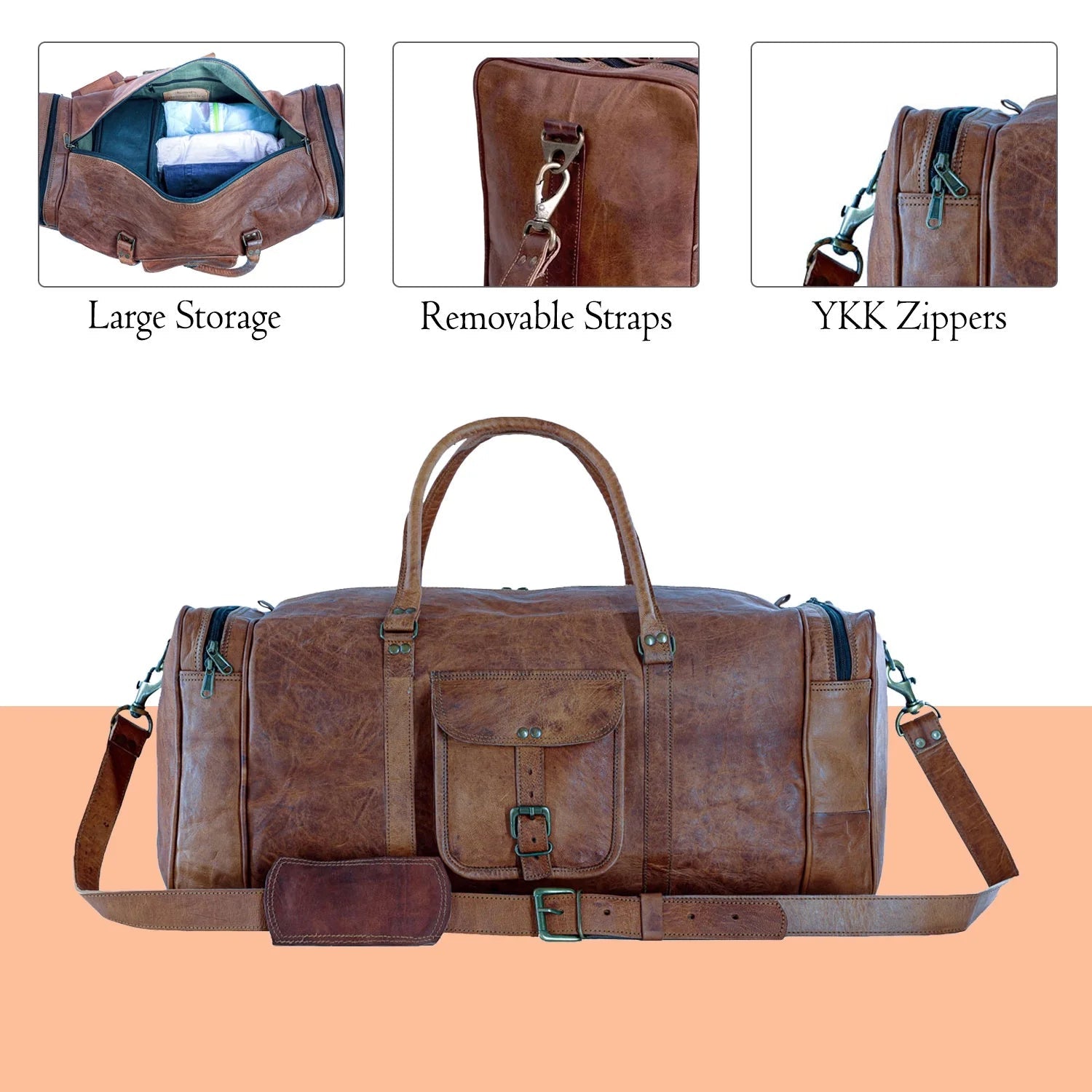 Komal's Passion Leather Family Duffel - Baby Sessions