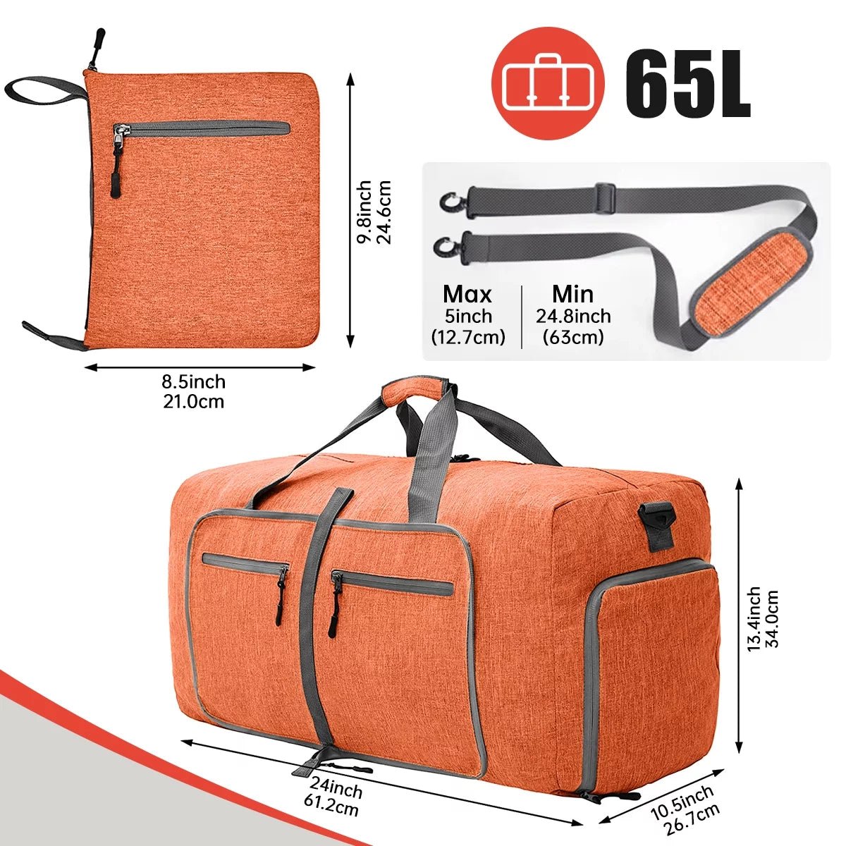 Lightweight Travel Duffel for Parents - Baby Sessions