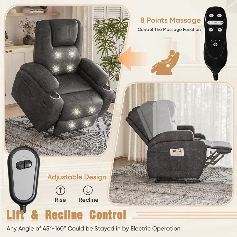 Luxury Leathaire Electric Lift & Massage Feeding Chair - Baby Sessions