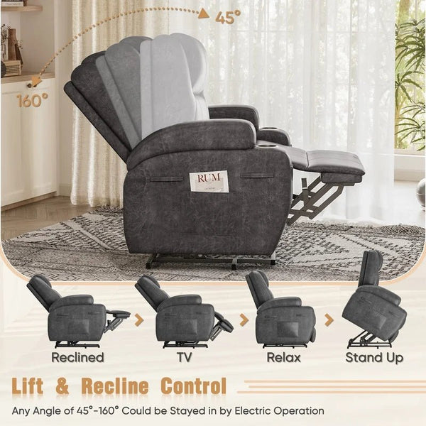 Luxury Leathaire Electric Lift & Massage Feeding Chair - Baby Sessions