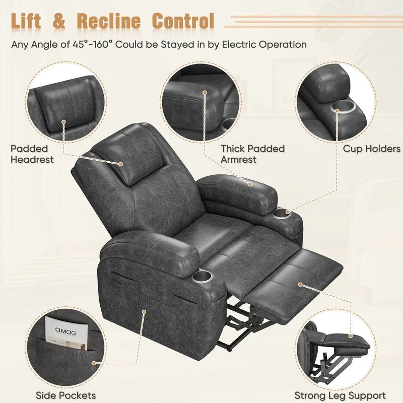 Luxury Leathaire Electric Lift & Massage Feeding Chair - Baby Sessions