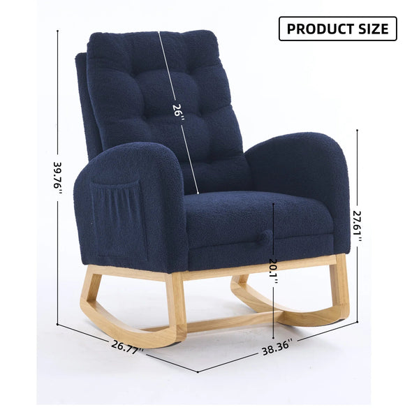 LY Accent Rocking Chair with Footrest - Baby Sessions