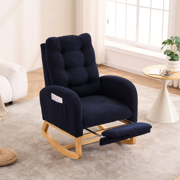 LY Accent Rocking Chair with Footrest - Baby Sessions