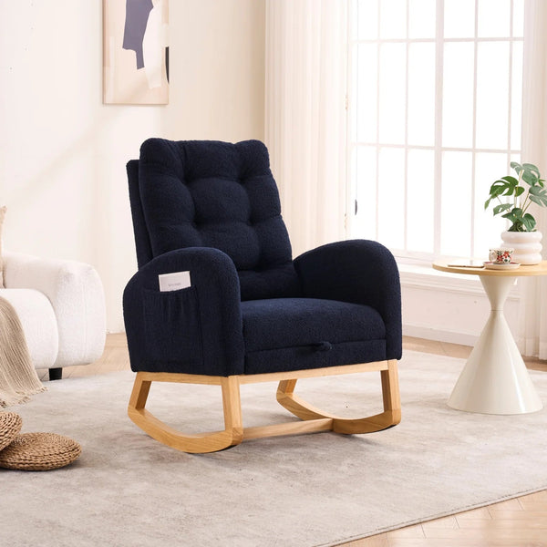 LY Accent Rocking Chair with Footrest - Baby Sessions