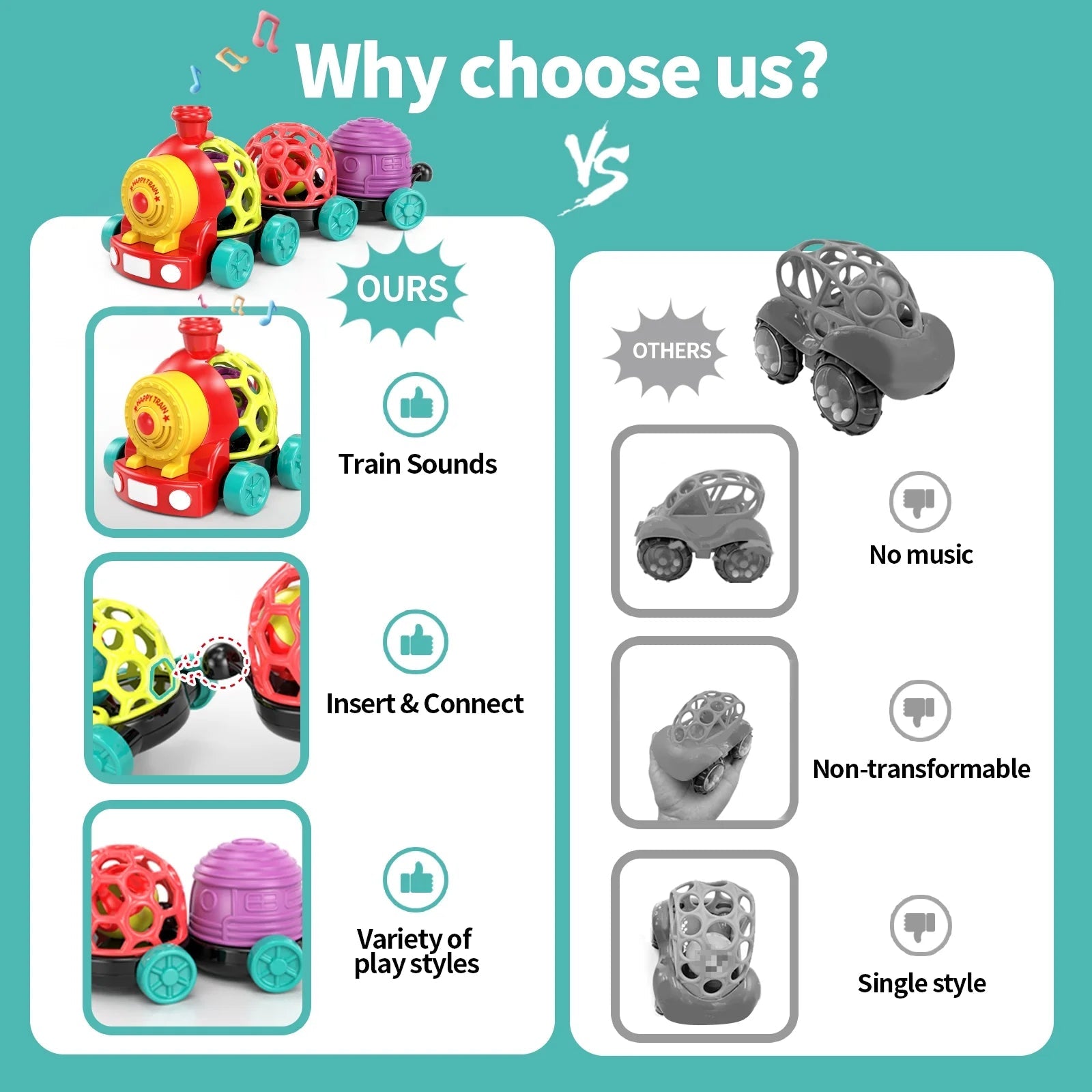 MOONTOY Baby Train & Stroller Toy - Baby Sessions