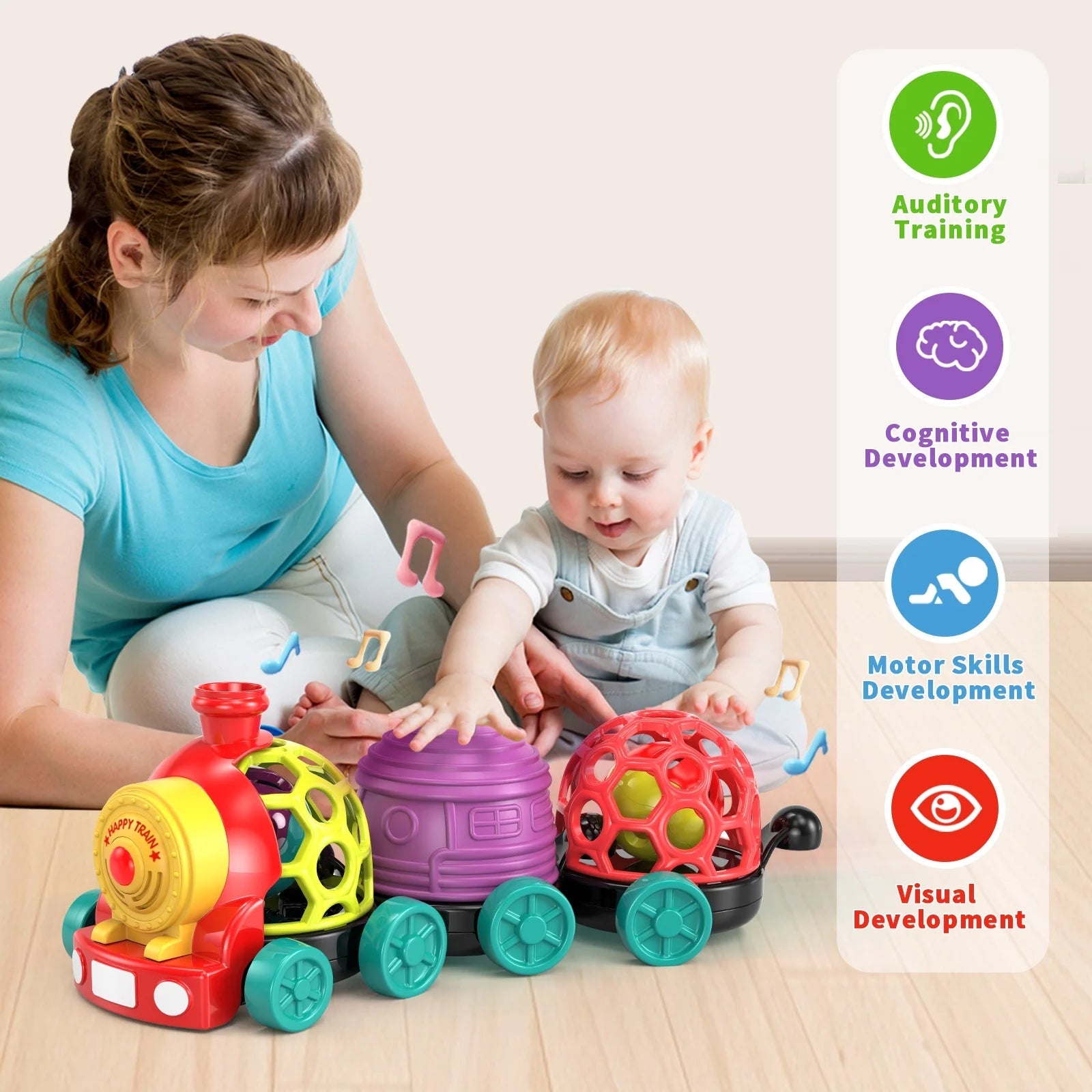 MOONTOY Baby Train & Stroller Toy - Baby Sessions