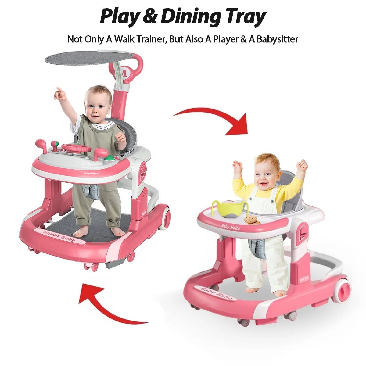 Multi - Mode Baby Walker with Music & Lights - Baby Sessions