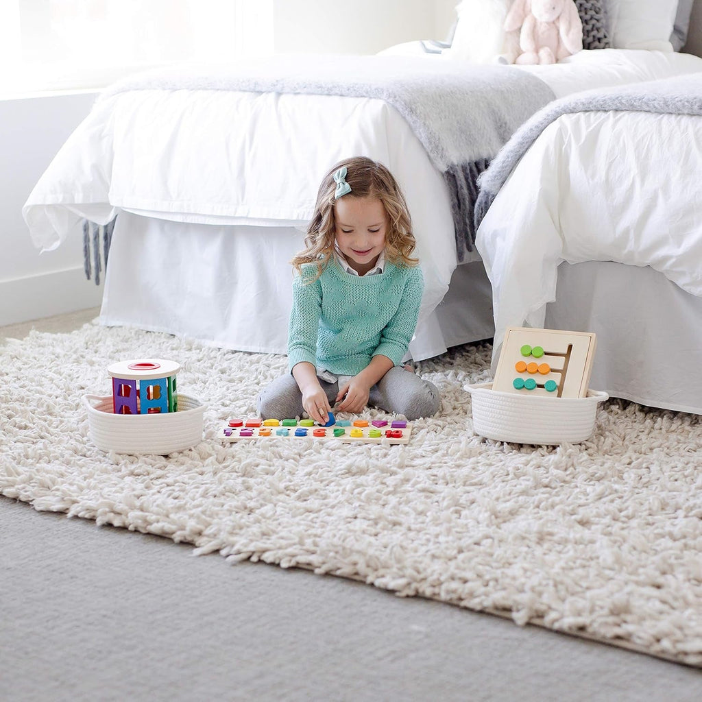 NaturalCozy 5 - Pc Woven Basket Set - Baby Sessions