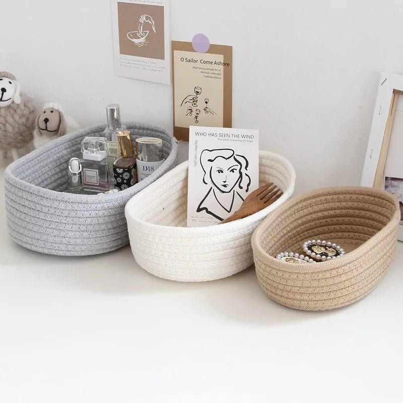 Nordic Cotton Rope Storage Baskets - Baby Sessions