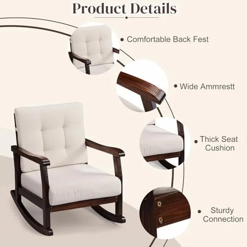 Outvita Solid Wood Rocking Chair - Baby Sessions