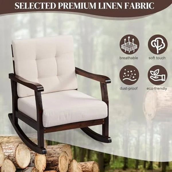 Outvita Solid Wood Rocking Chair - Baby Sessions