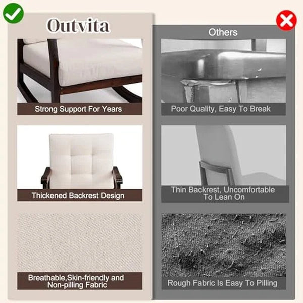 Outvita Solid Wood Rocking Chair - Baby Sessions