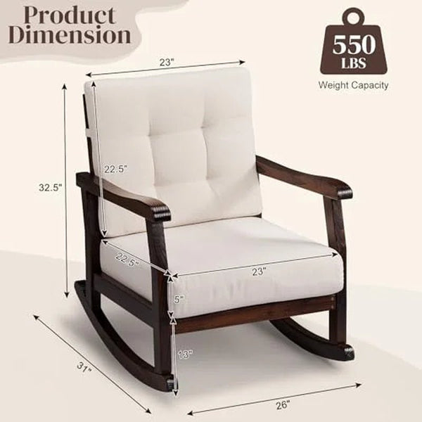 Outvita Solid Wood Rocking Chair - Baby Sessions