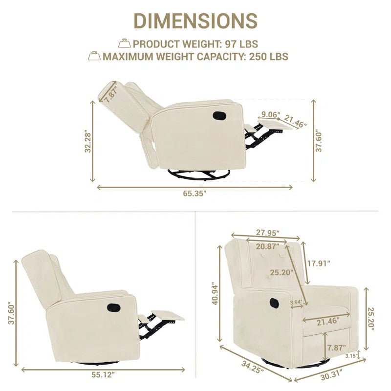 Parkhur Swivel Glider & Recliner - Baby Sessions