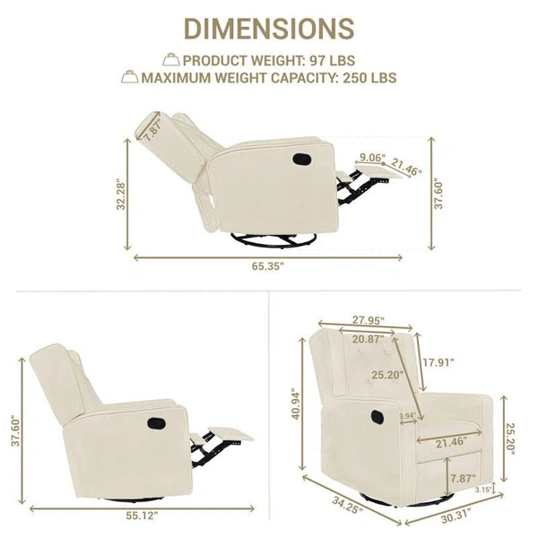 Parkhur Swivel Glider & Recliner - Baby Sessions